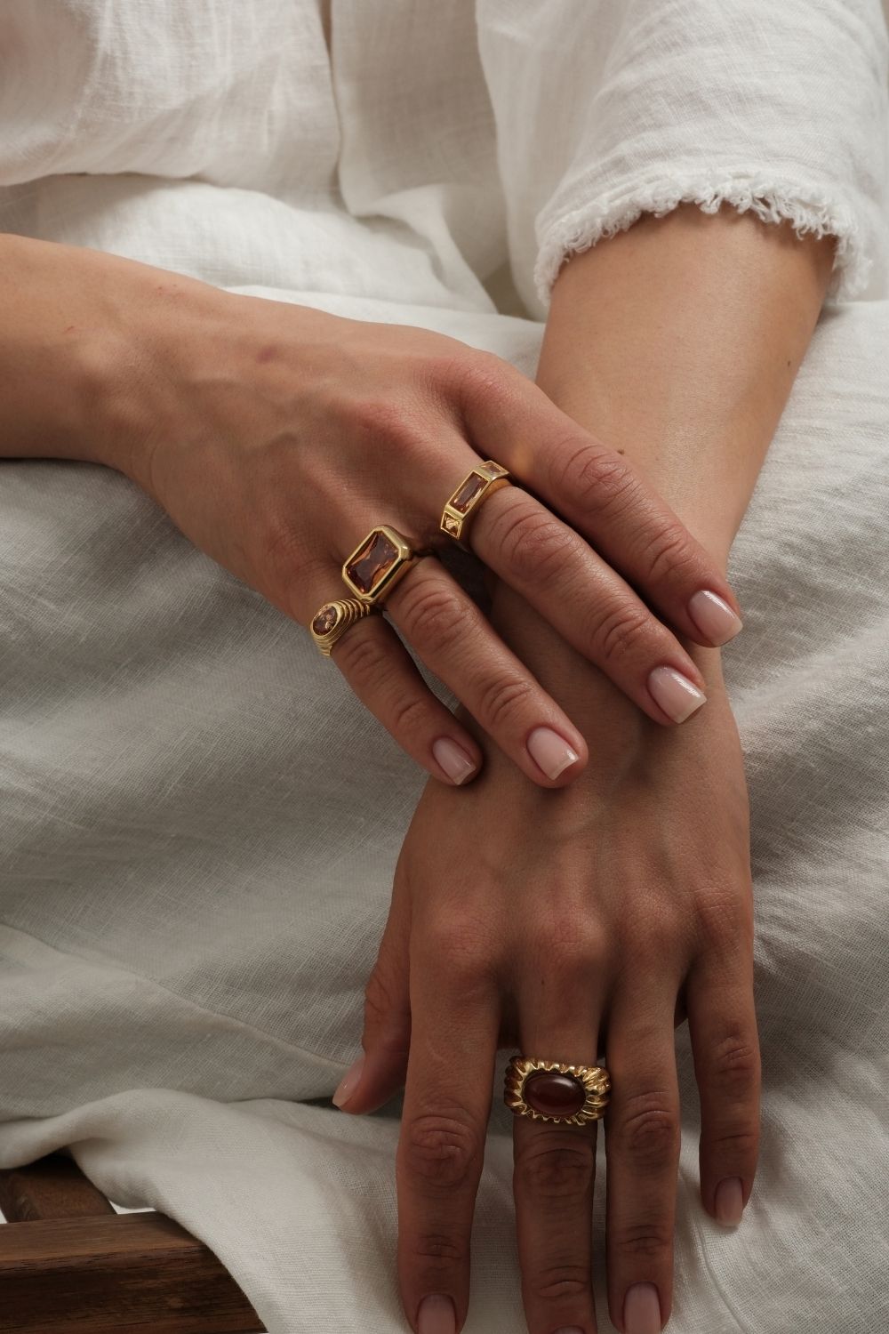 Vega şAmpanya Kristal TaşLı YüZüK - 3