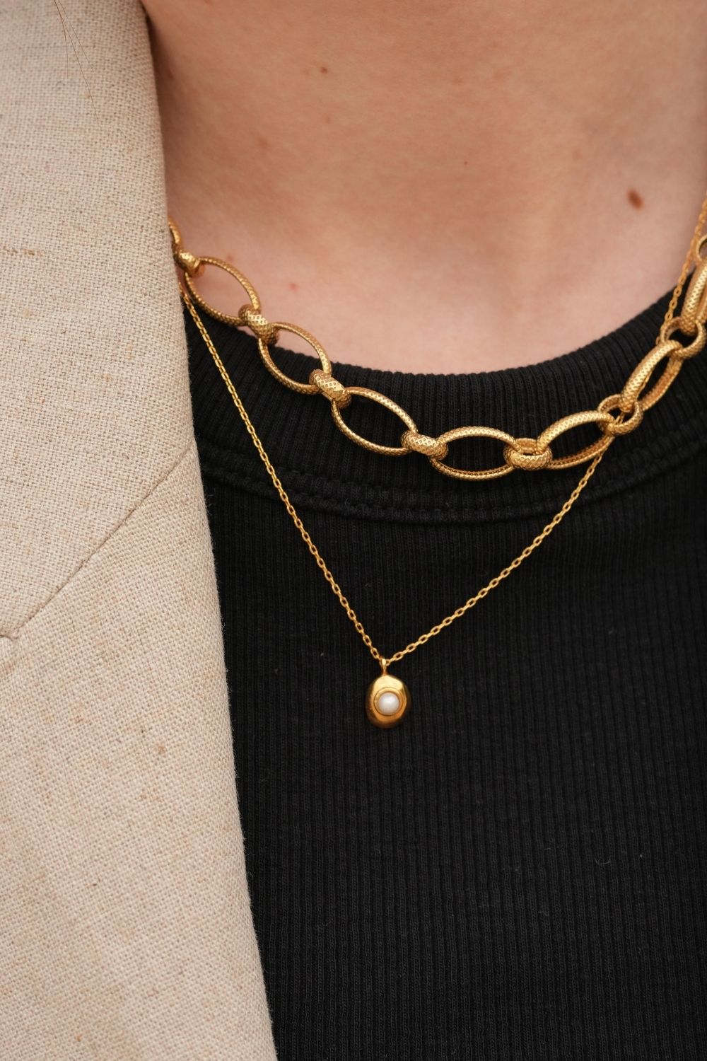 Linya Jewellery-Vera Küçük İncili Kolye-Kolye-3-Milagron.com
