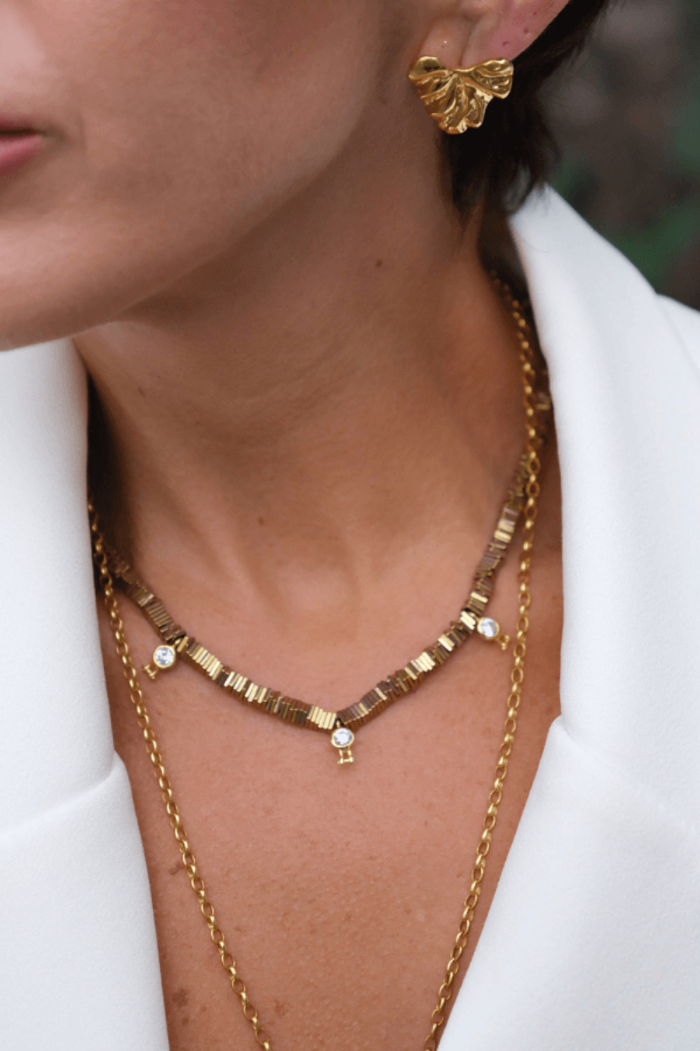 Linya Jewellery-Verta Hematit Taşlı Kolye-Kolye-3-Milagron.com