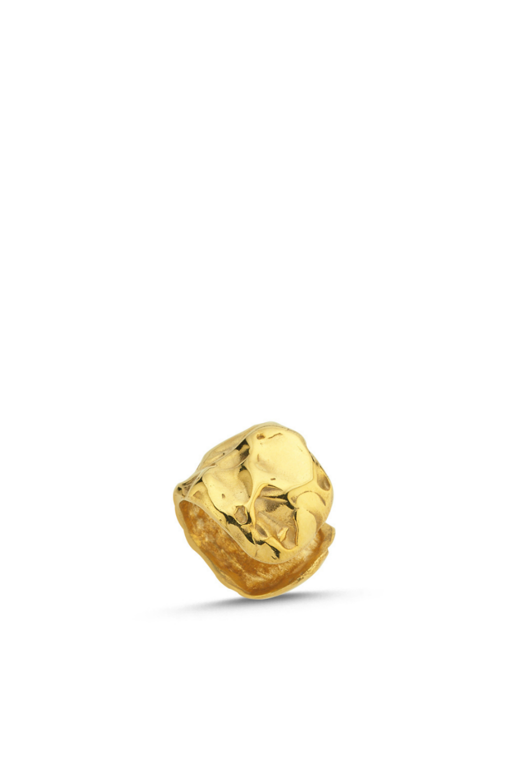 Linya Jewellery-Yora Amorf Kıkırdak Küpe Gold-Küpe-1-Milagron.com