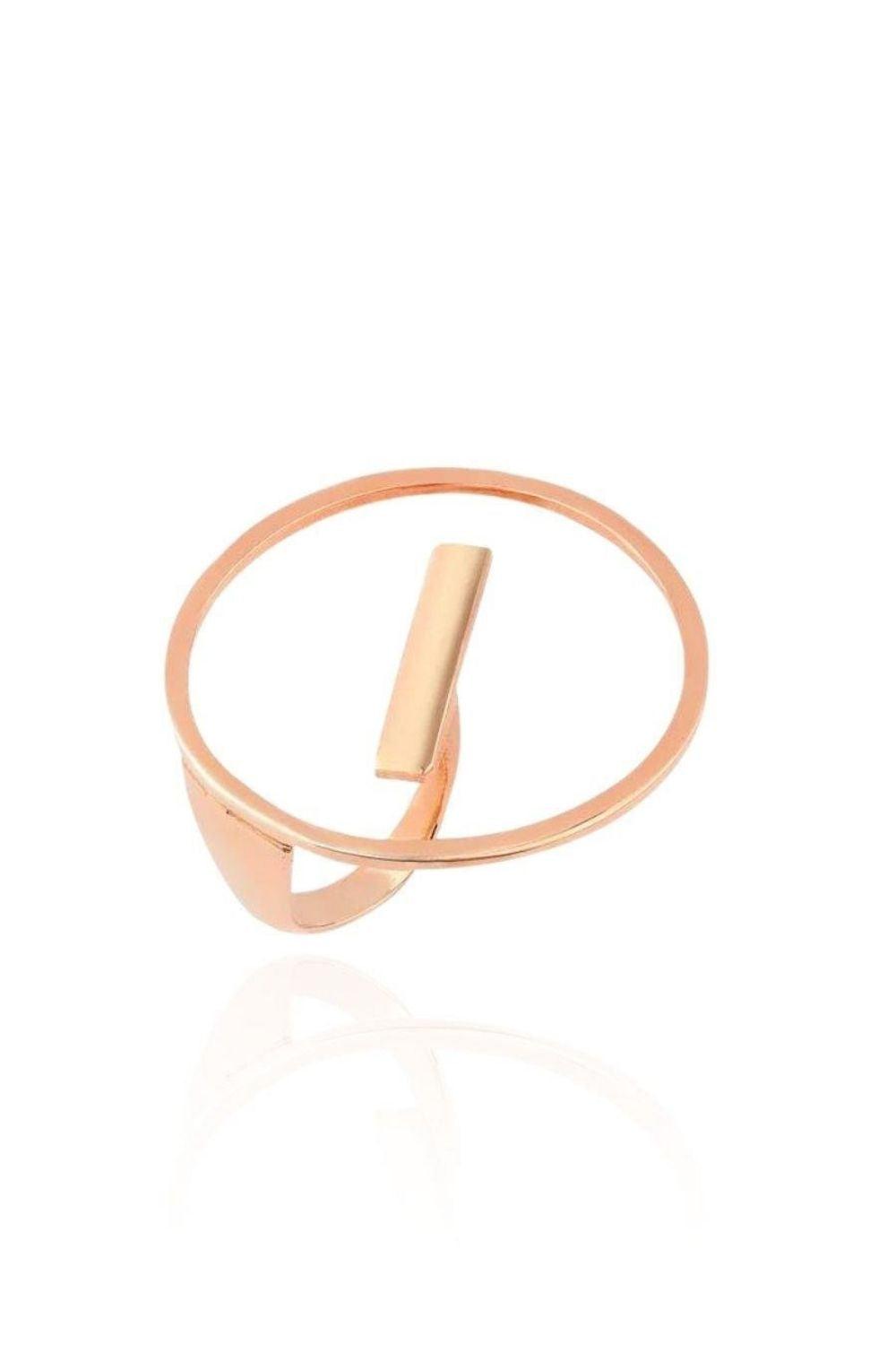 Linya Jewellery-Yuvarlak Şerit Yüzük Rose-Yüzük-1-Milagron.com