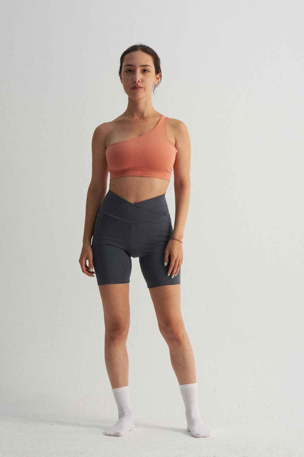 Liquide-SORUNLU - Soleil Biker Tayt Gri-Biker-3-Milagron.com