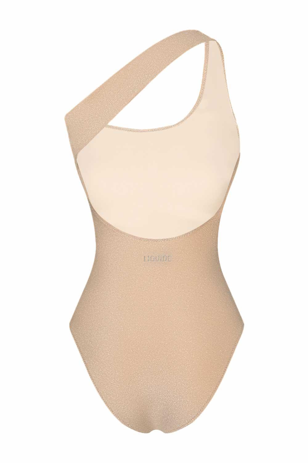 Liquide-SORUNLU - Toga Mayo Simli Bej-Bikini & Mayo-4-Milagron.com