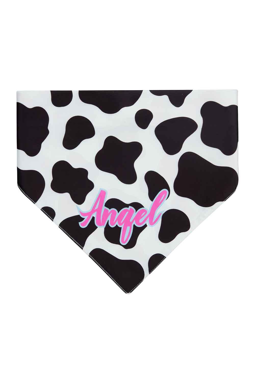 Little Monsters-Cow Print Angel Bandana-Köpek-2-Milagron.com