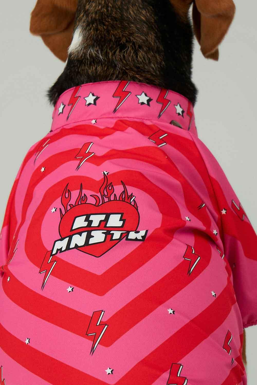 Little Monsters-Heart On Fire Yağmurluk-Köpek-6-Milagron.com