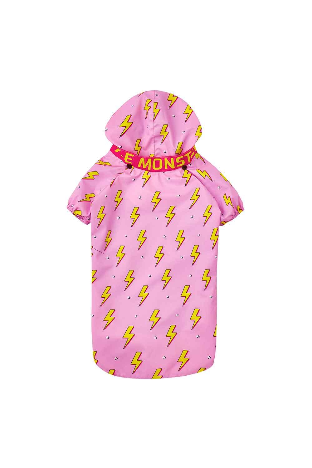 Little Monsters-Pink Flash Yağmurluk-Köpek-1-Milagron.com