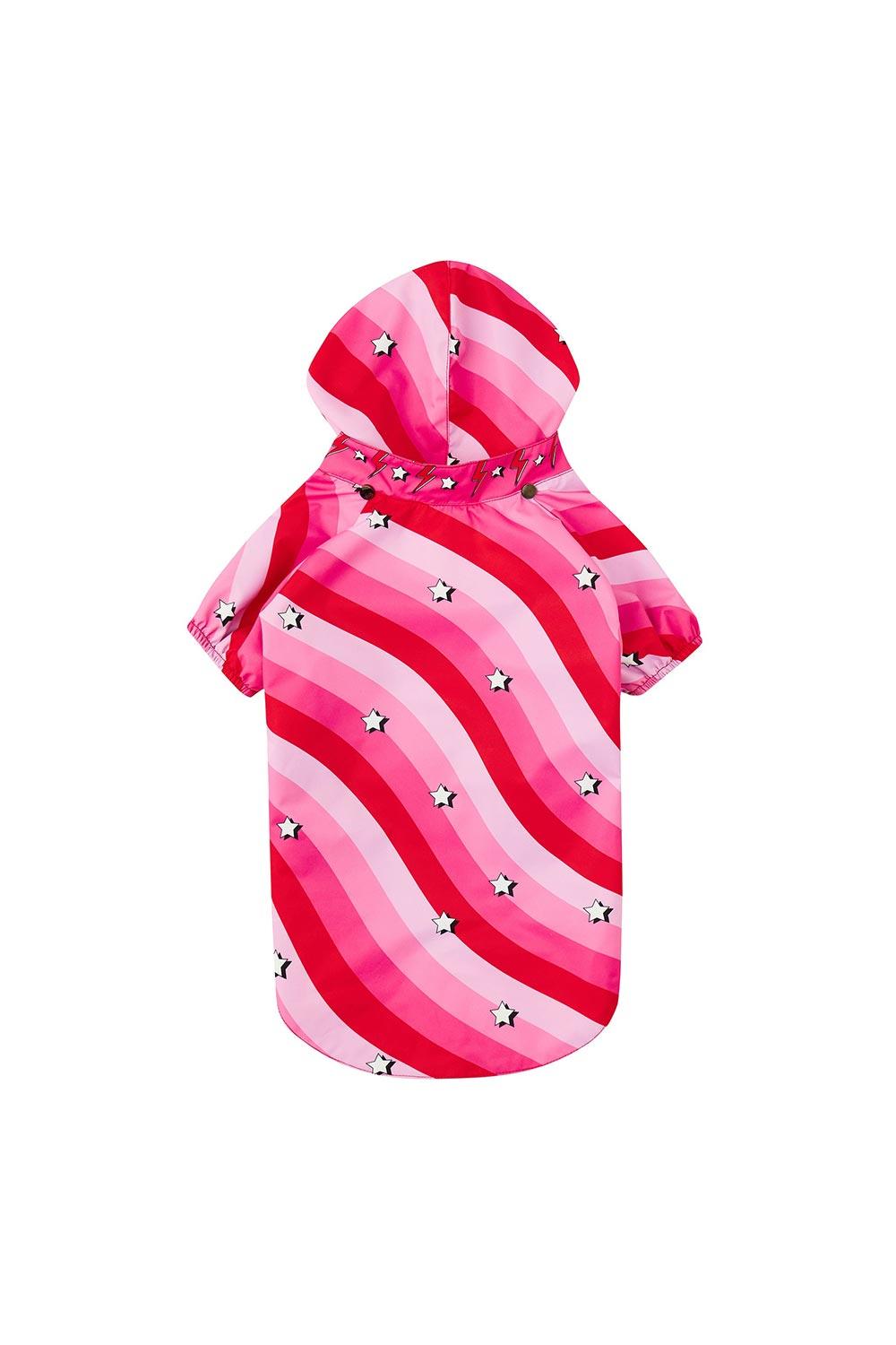 Little Monsters-Pink Swirl Yağmurluk-Köpek-1-Milagron.com