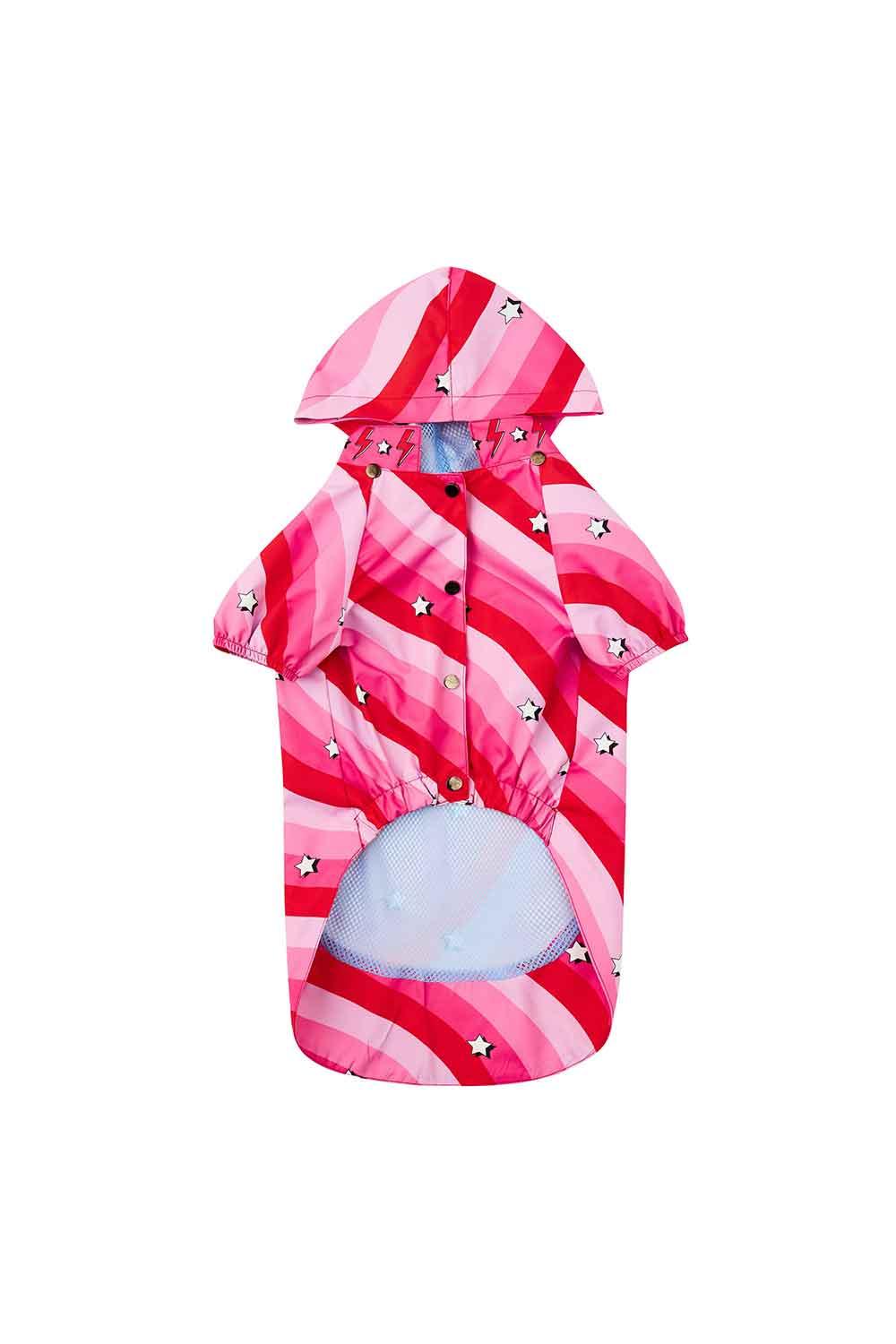 Little Monsters-Pink Swirl Yağmurluk-Köpek-5-Milagron.com