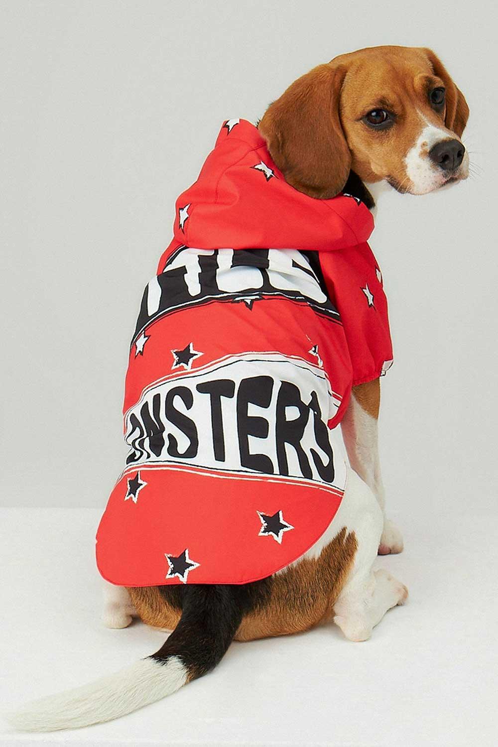 Little Monsters-Red LM Yağmurluk-Köpek-4-Milagron.com