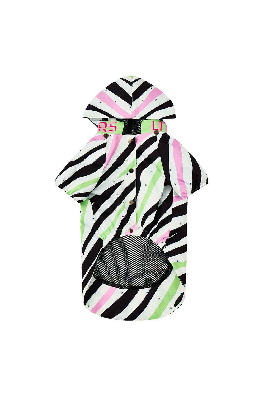 Little Monsters-Zebra Star Yağmurluk-Köpek-5-Milagron.com