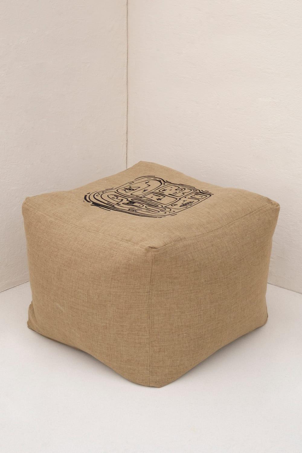 Livn Pieces-Khaki Oturak-Puf-1-Milagron.com