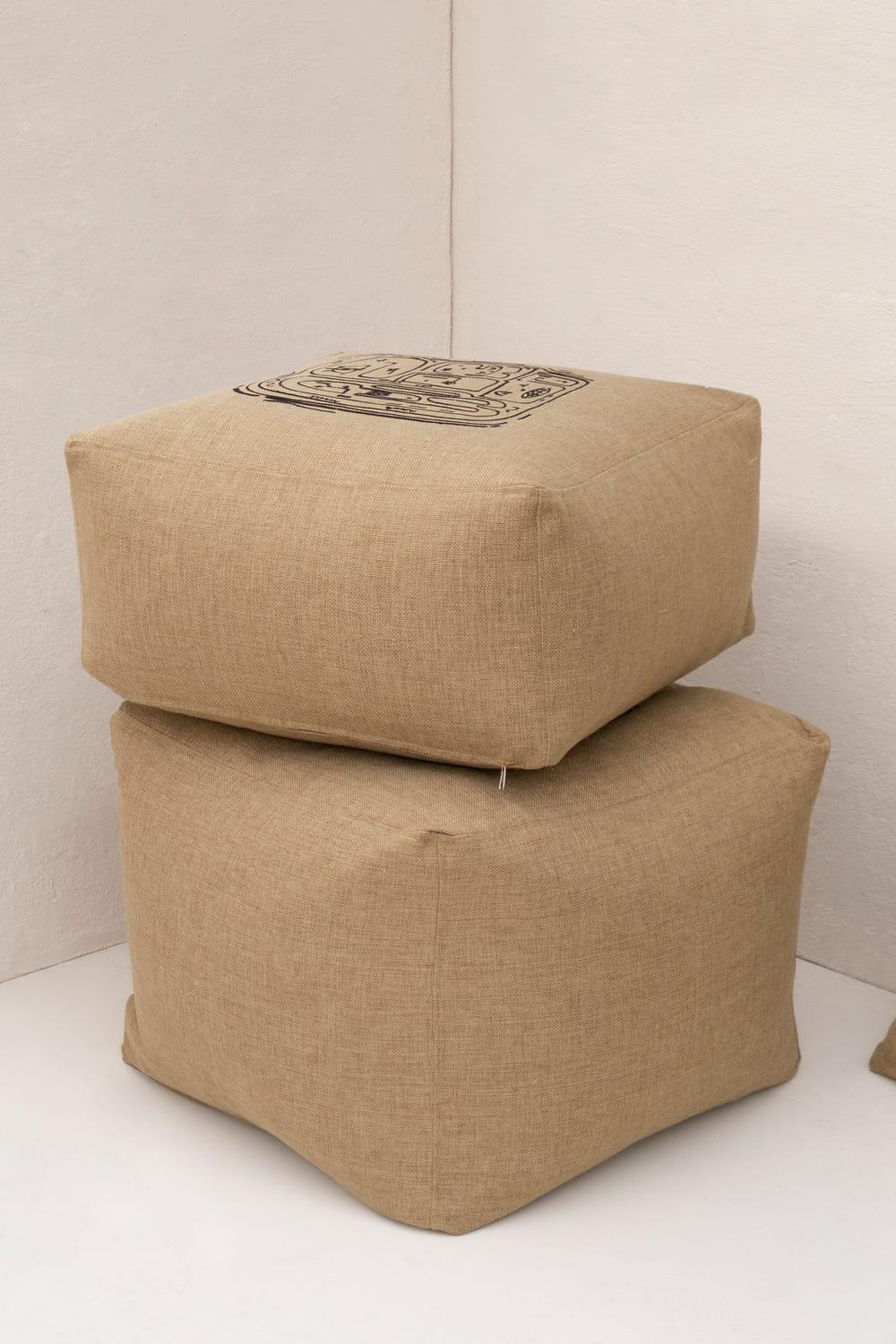 Livn Pieces-Khaki Oturak-Puf-2-Milagron.com