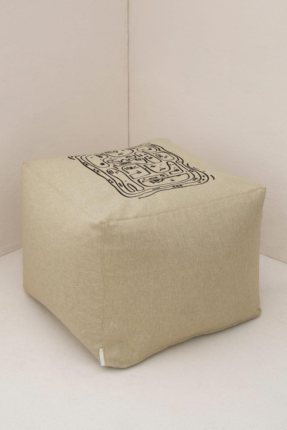 Livn Pieces-Linen Oturak-Puf-1-Milagron.com