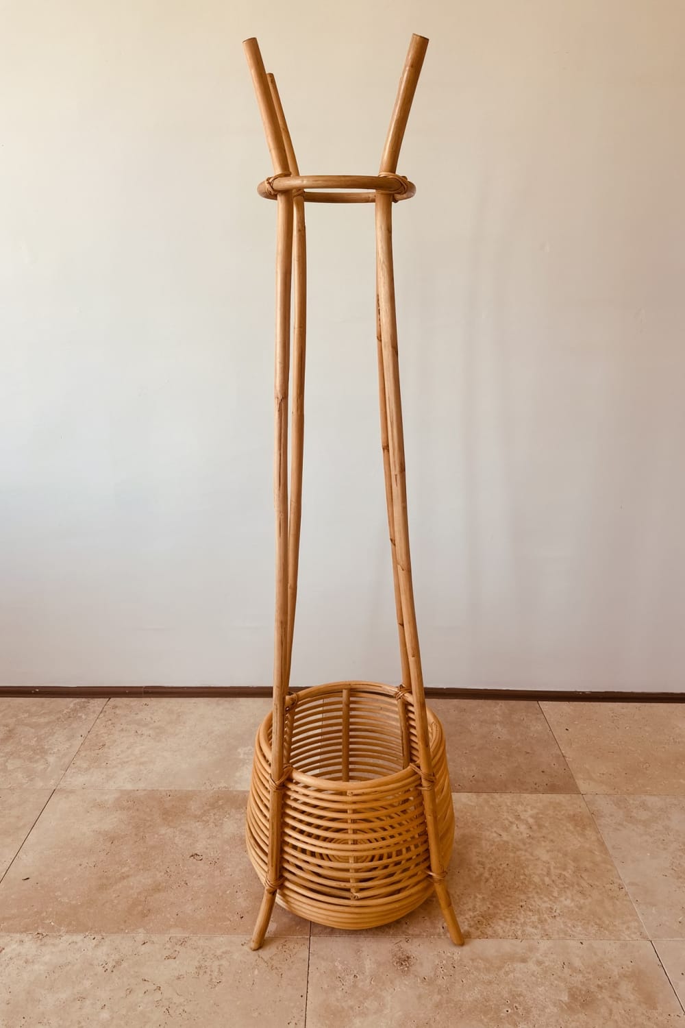 Lo-Fi House-Chunk Sepetli Rattan Askılık-Askılık-2-Milagron.com