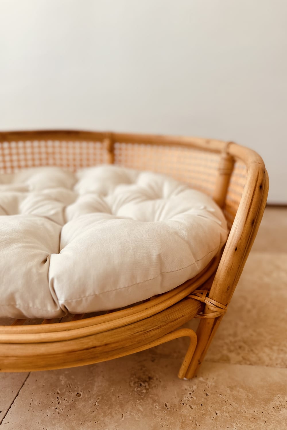 Lo-Fi House-Fleck Rattan Pet Yatağı-Köpek-2-Milagron.com