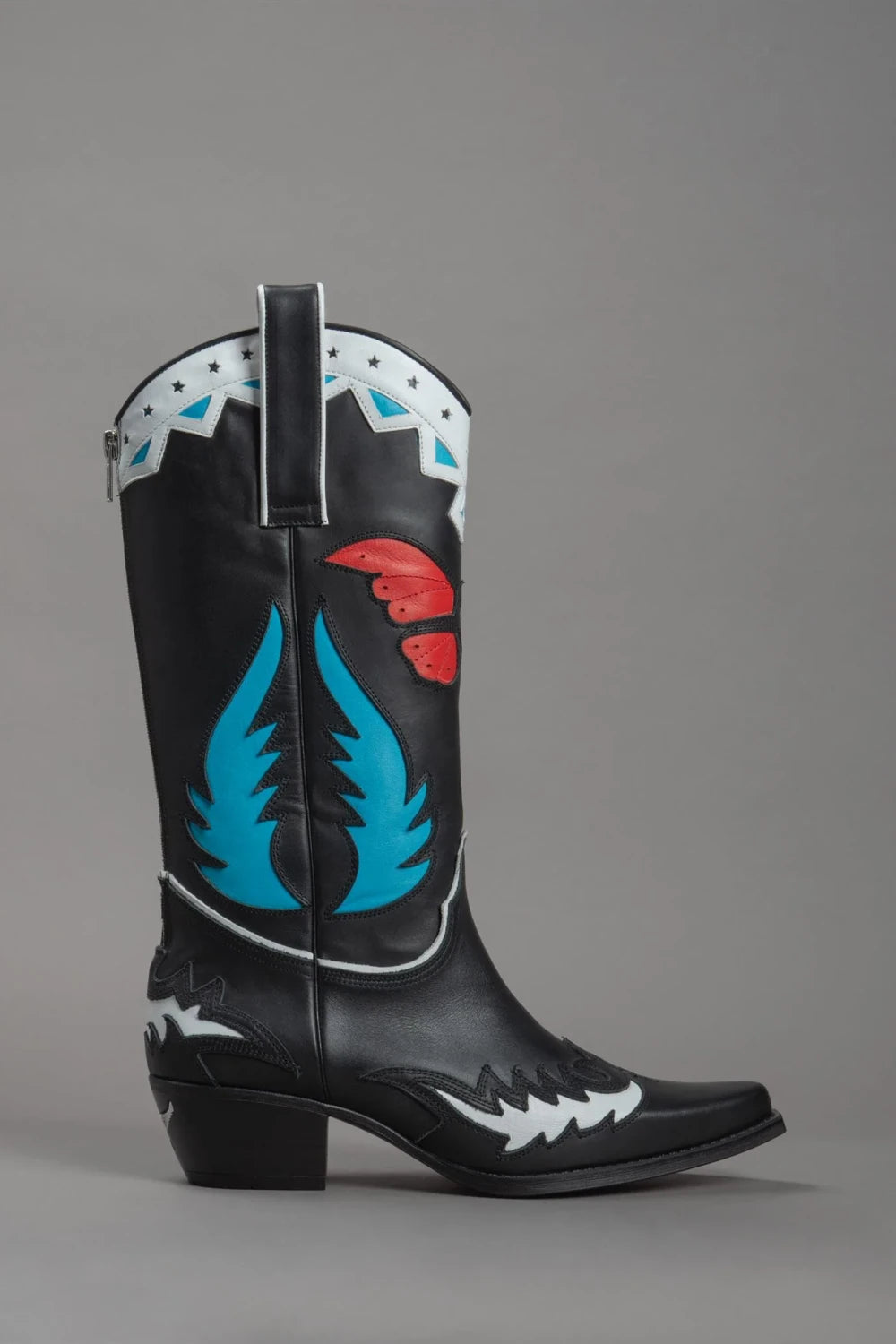 Loie-Angel Multi Color Kovboy Çizme-Çizme-1-Milagron.com