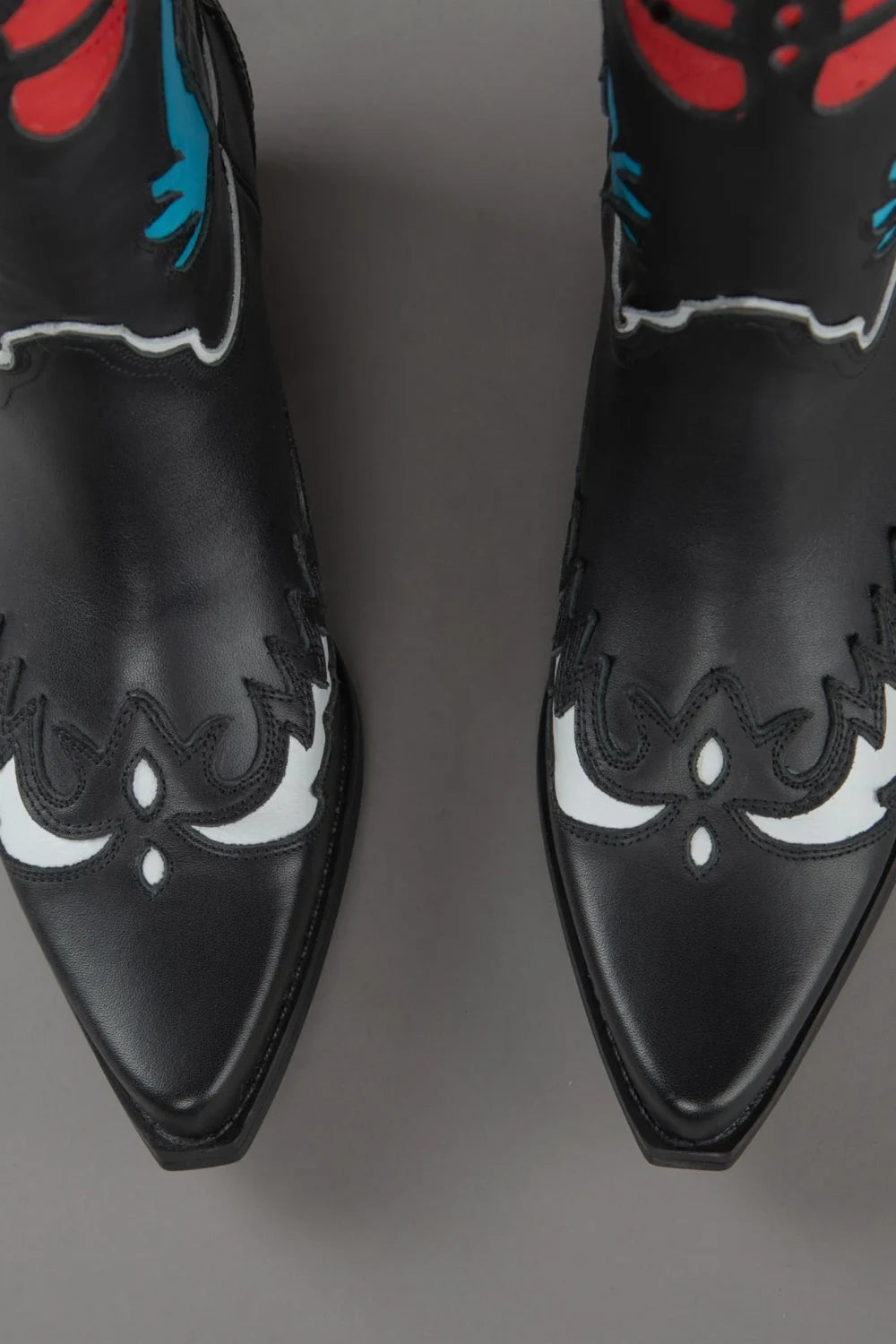 Loie-Angel Multi Color Kovboy Çizme-Çizme-4-Milagron.com