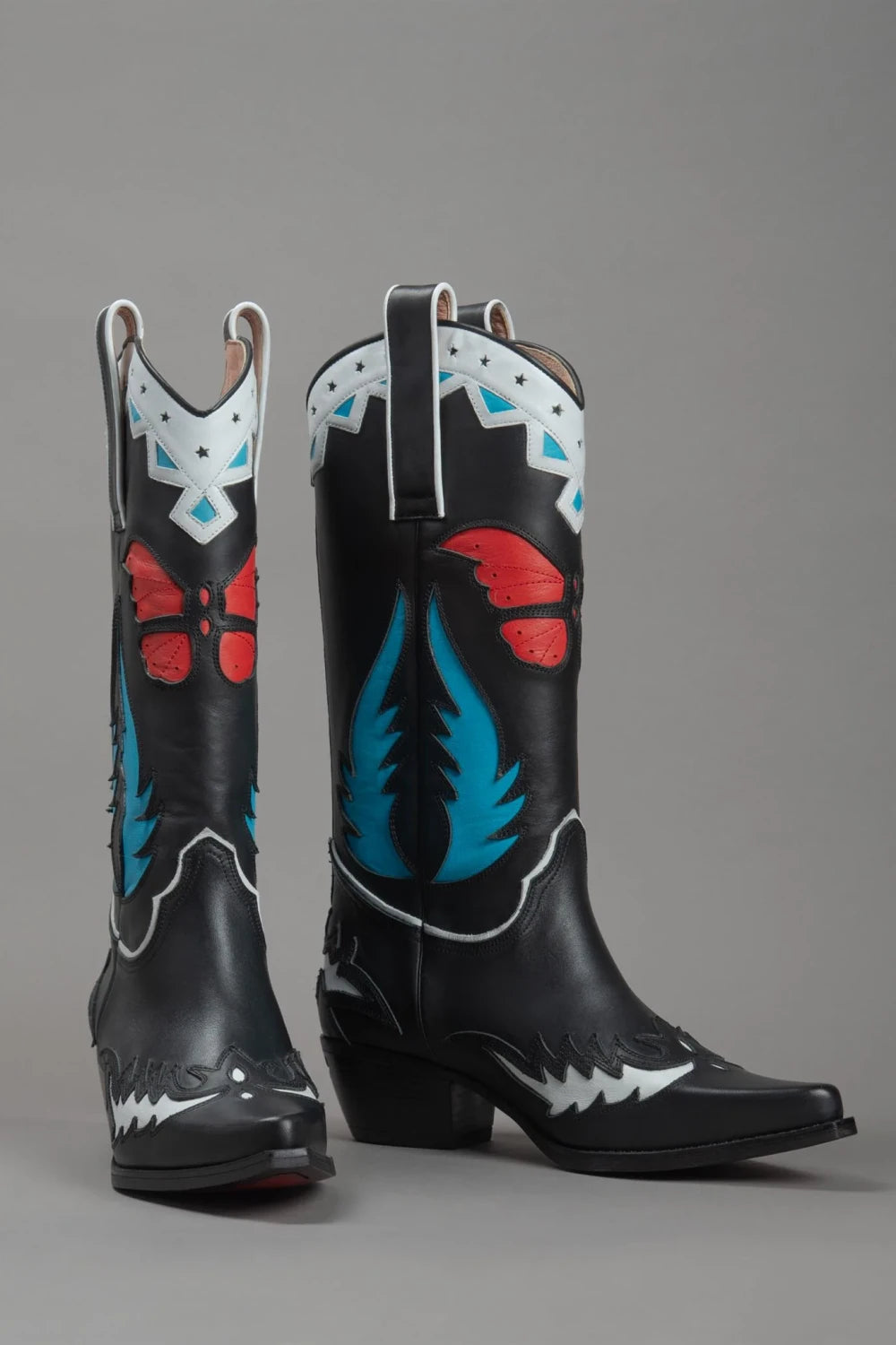 Loie-Angel Multi Color Kovboy Çizme-Çizme-5-Milagron.com