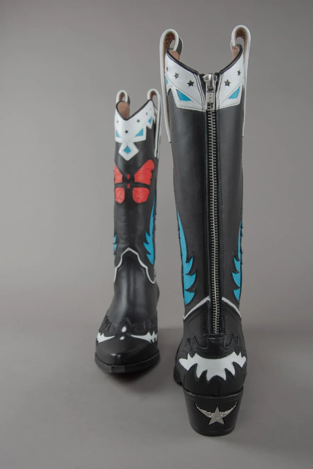 Loie-Angel Multi Color Kovboy Çizme-Çizme-7-Milagron.com