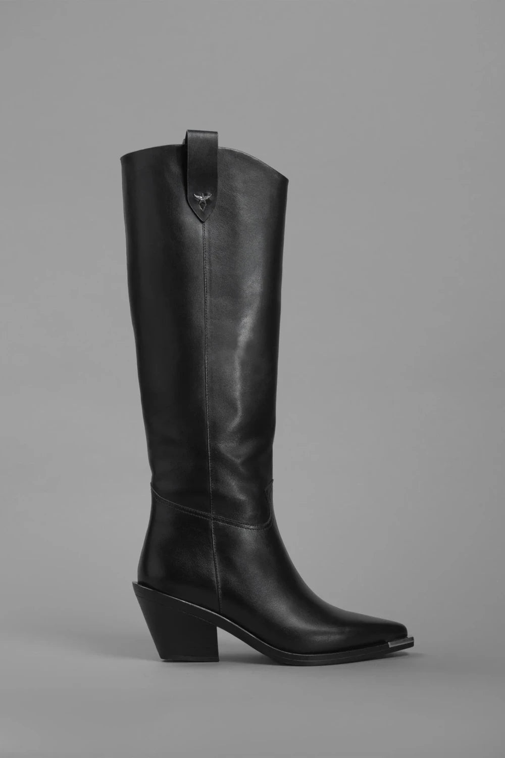Loie-Cameron Siyah Deri Çizme-Çizme-1-Milagron.com