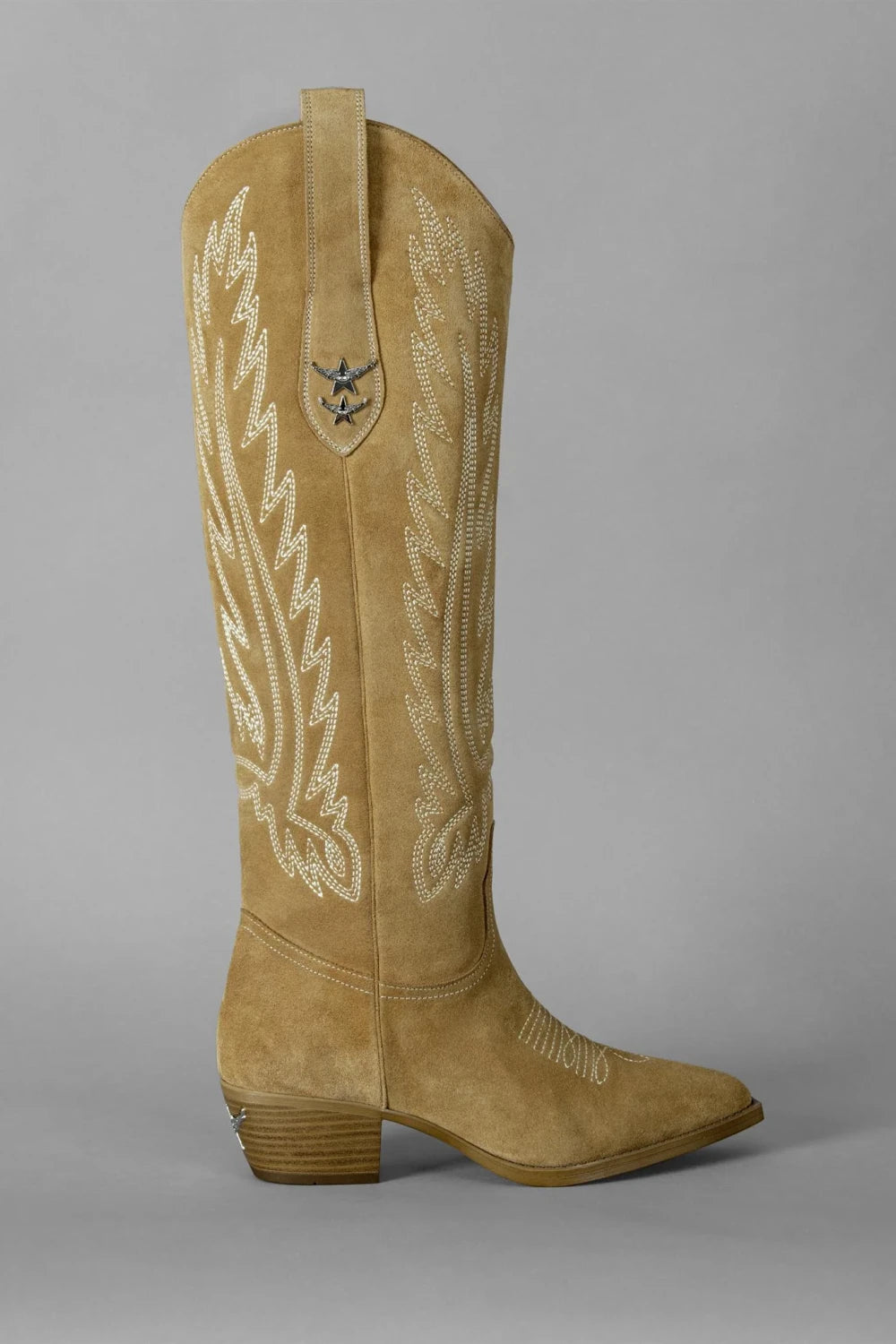 Loie-Elenora Camel Süet Çizme-Çizme-1-Milagron.com