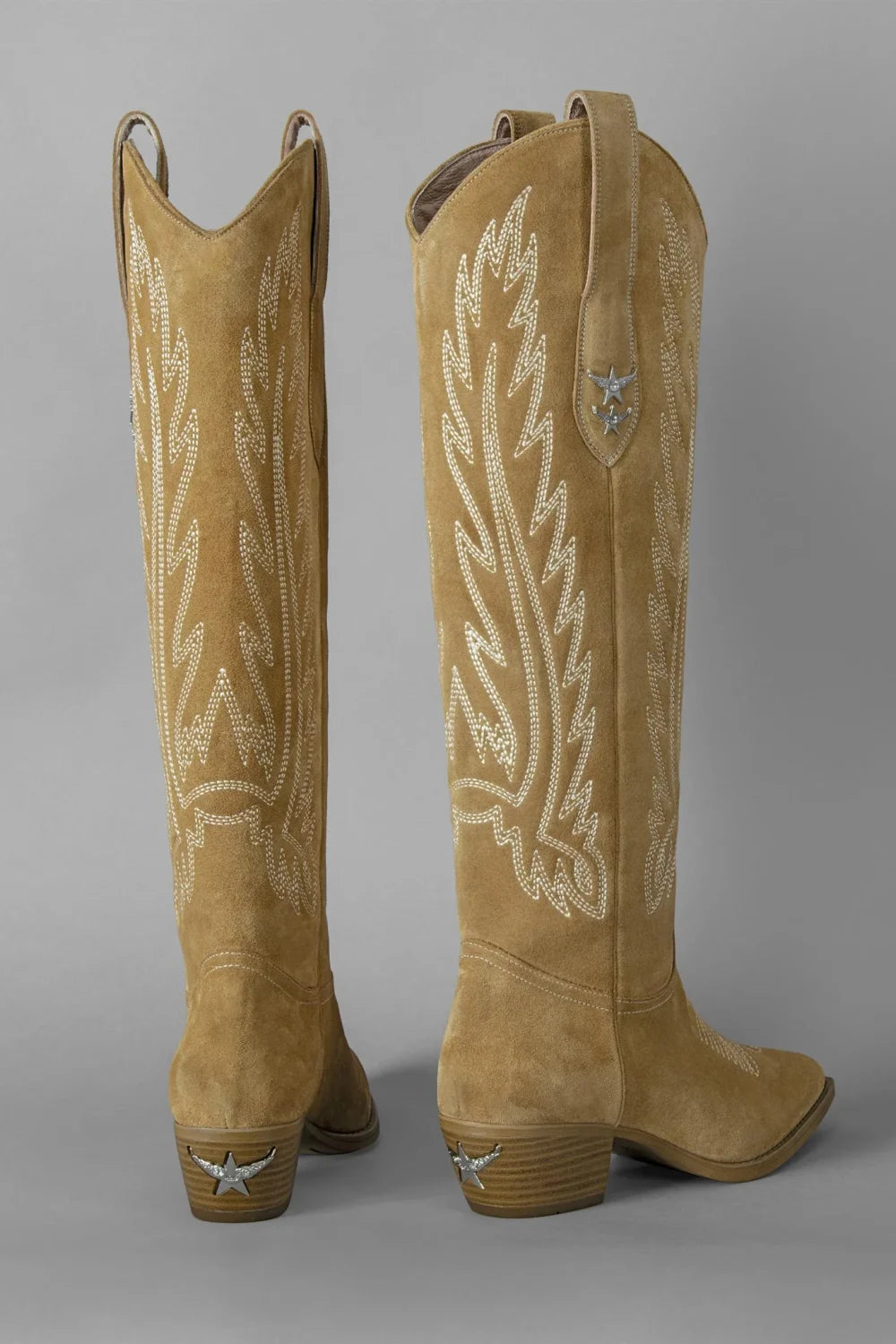 Loie-Elenora Camel Süet Çizme-Çizme-3-Milagron.com