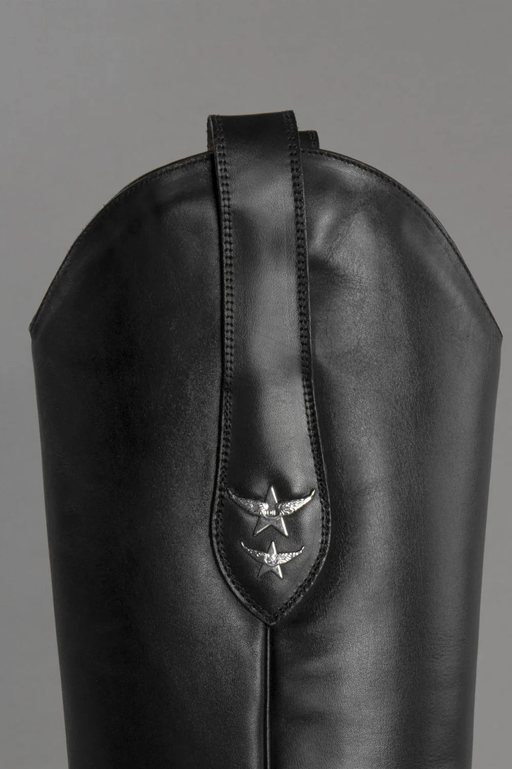 Loie-Elenora Siyah Deri Çizme-Çizme-3-Milagron.com