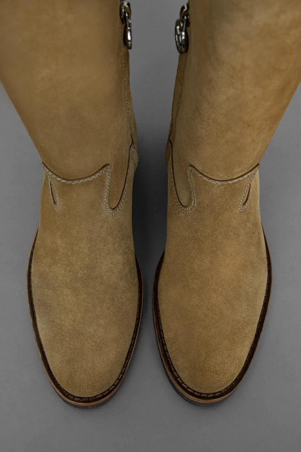 Loie-Enjoy Camel Süet Çizme-Çizme-3-Milagron.com