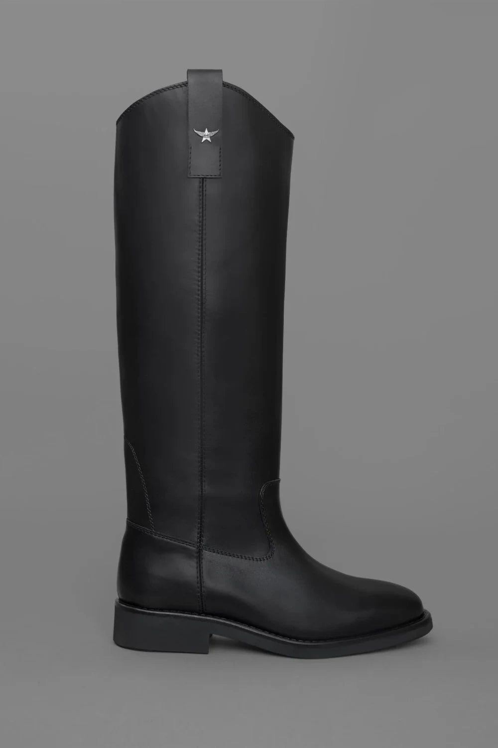 Loie-Enjoy Siyah Deri Çizme-Çizme-1-Milagron.com