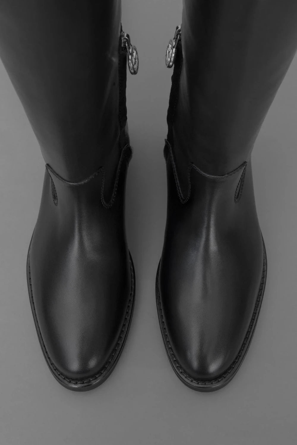 Loie-Enjoy Siyah Deri Çizme-Çizme-3-Milagron.com