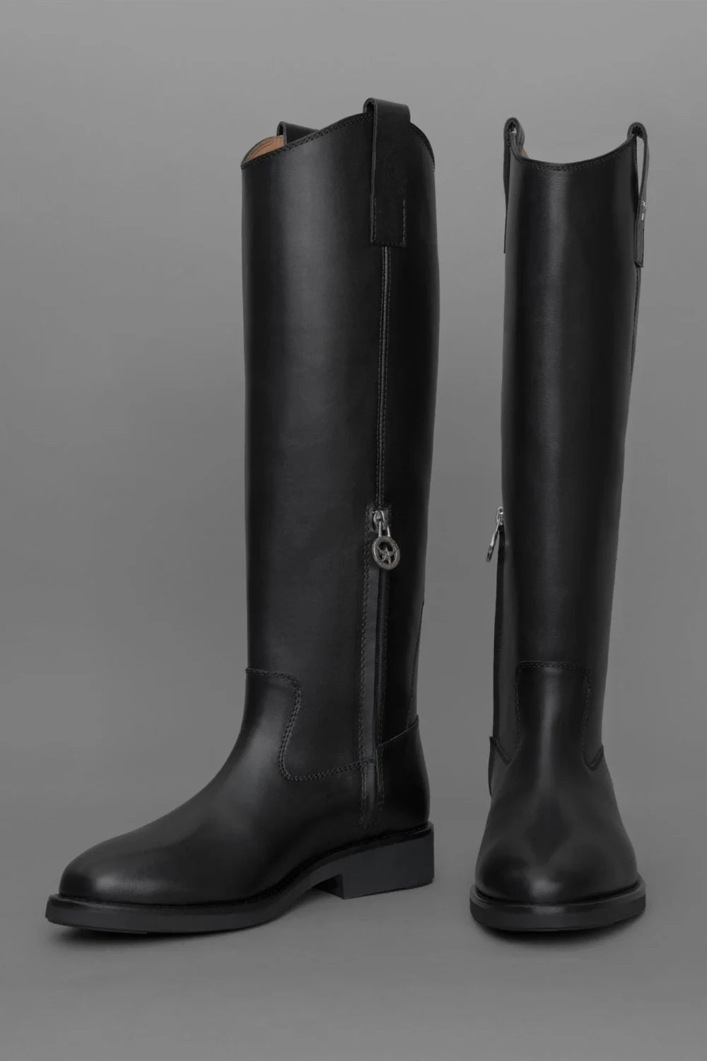 Loie-Enjoy Siyah Deri Çizme-Çizme-4-Milagron.com