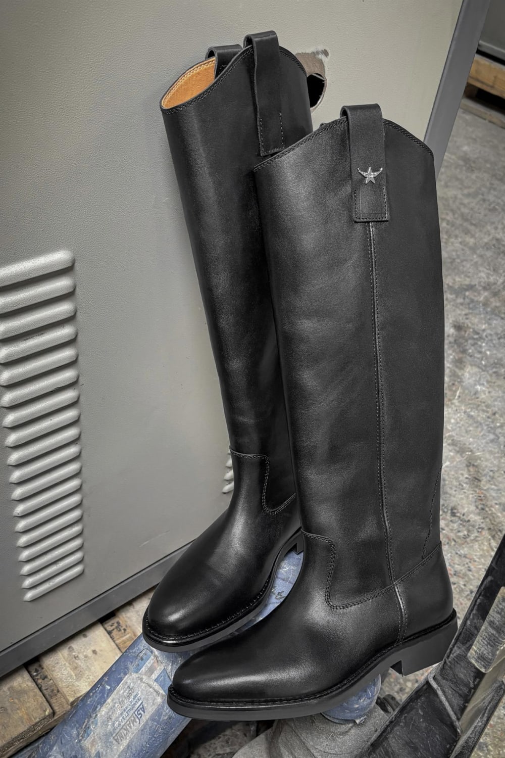 Loie-Enjoy Siyah Deri Çizme-Çizme-6-Milagron.com