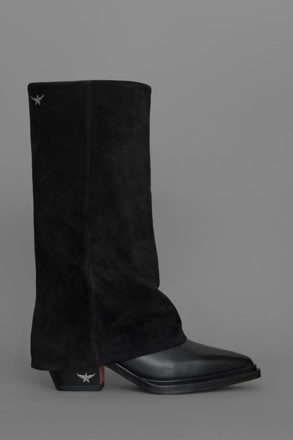 Loie-Joy Siyah Süet Çizme-Çizme-1-Milagron.com