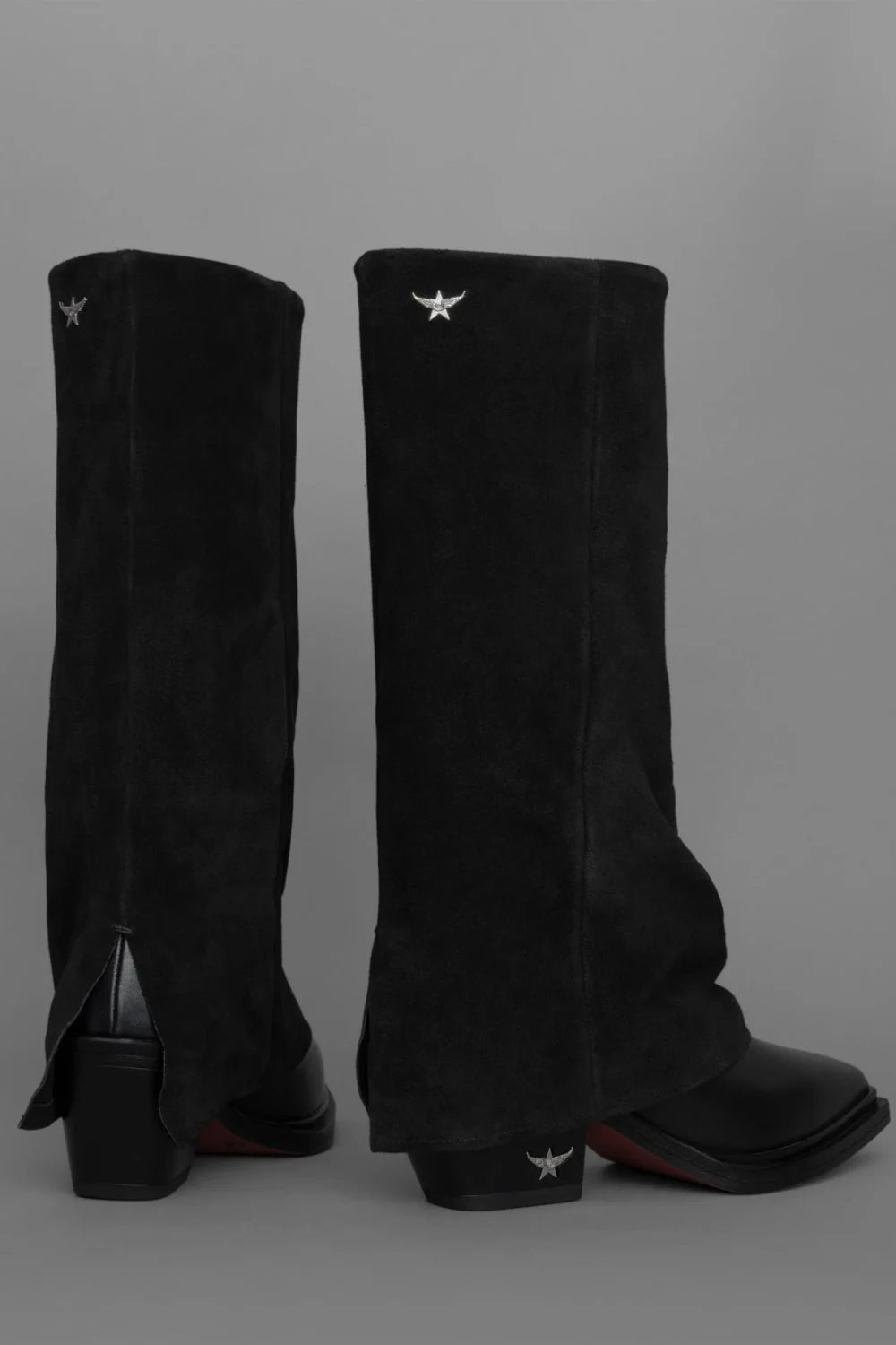 Loie-Joy Siyah Süet Çizme-Çizme-4-Milagron.com