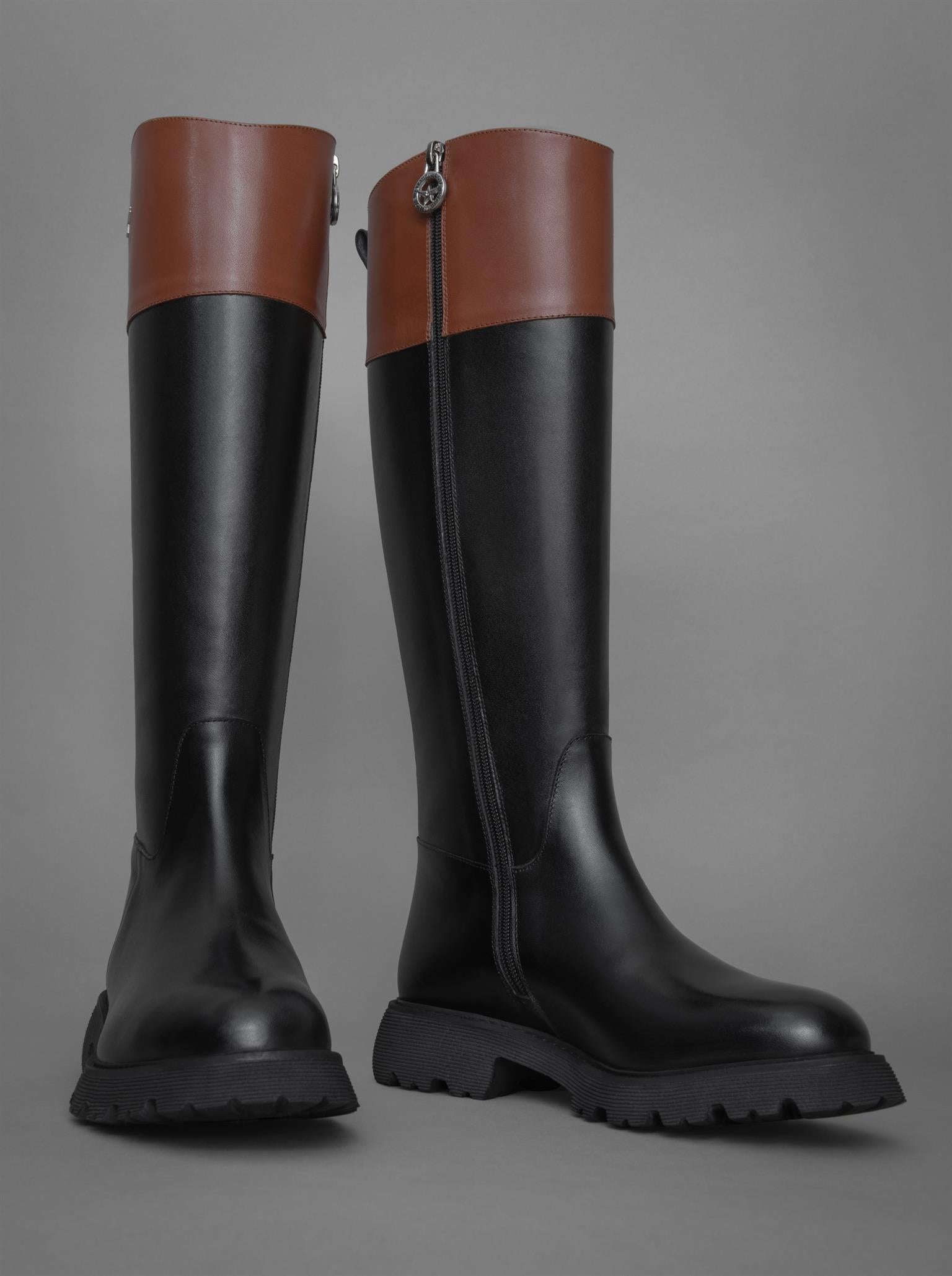 Loie-Pony Siyah Deri Çizme-Çizme-3-Milagron.com