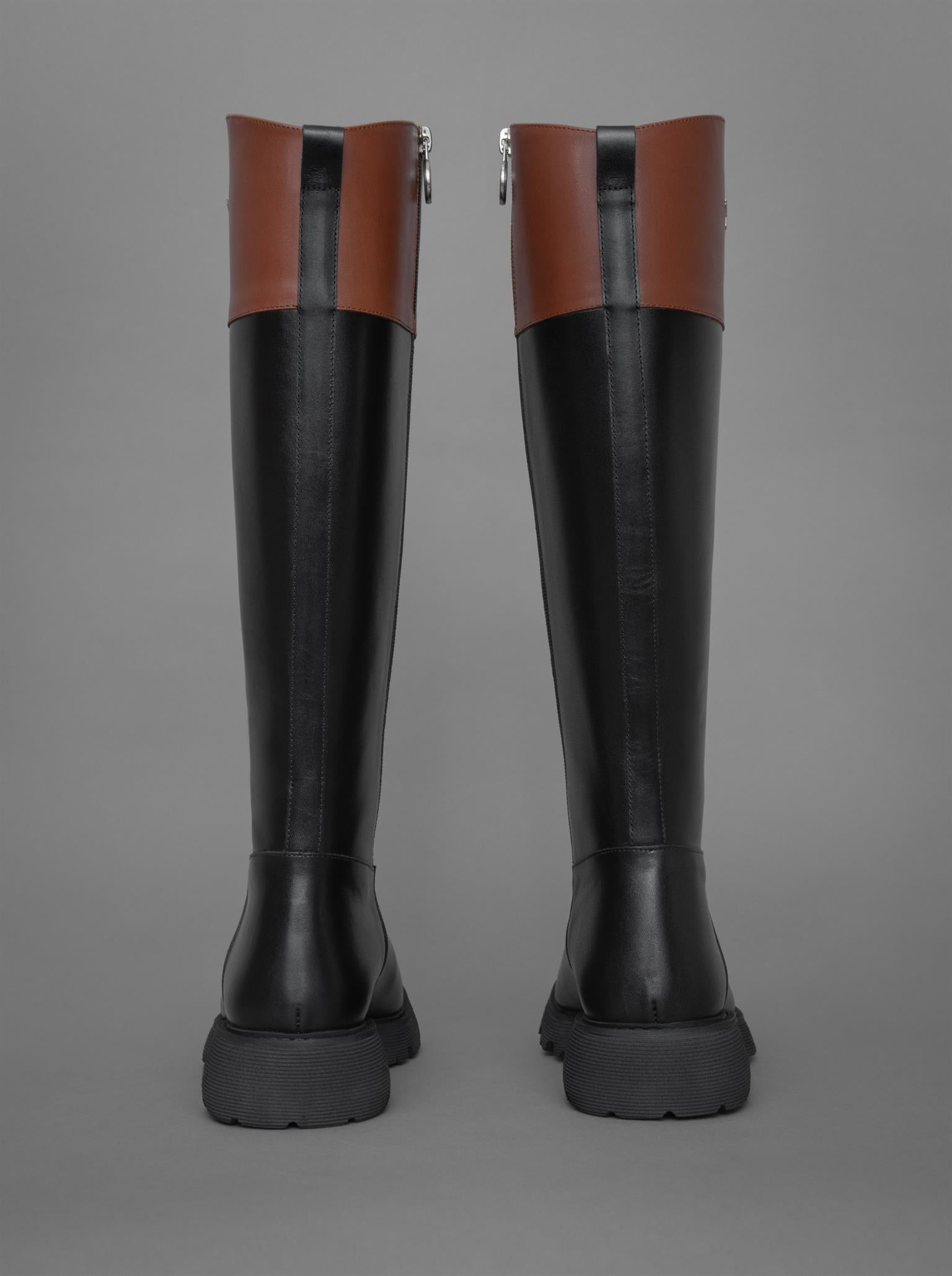 Loie-Pony Siyah Deri Çizme-Çizme-4-Milagron.com