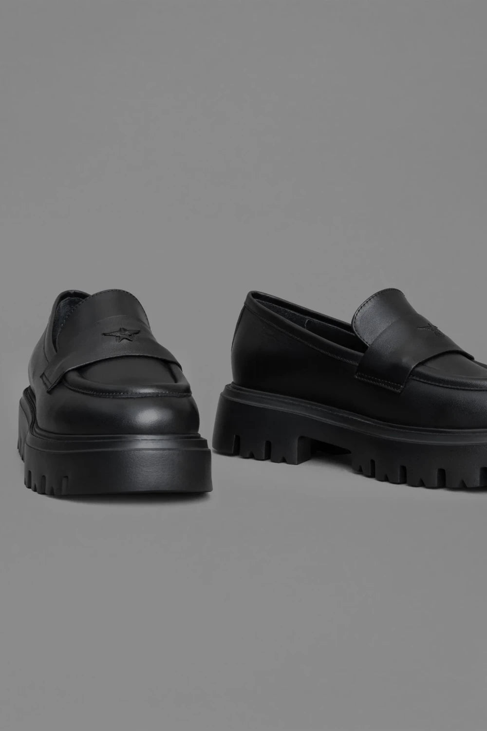 Loie-Sandero Siyah Deri Ayakkabı-Loafer-3-Milagron.com