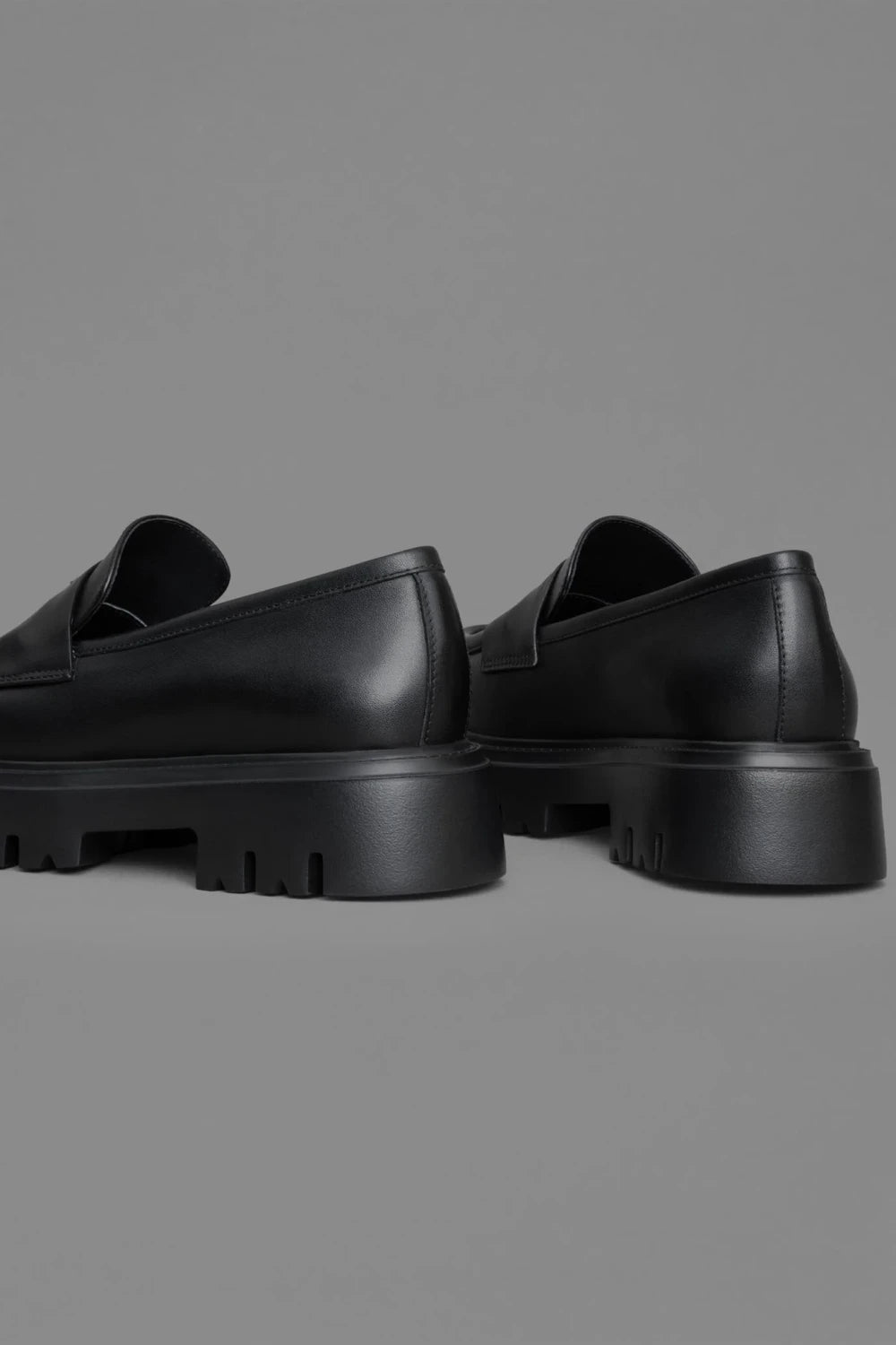 Loie-Sandero Siyah Deri Ayakkabı-Loafer-4-Milagron.com