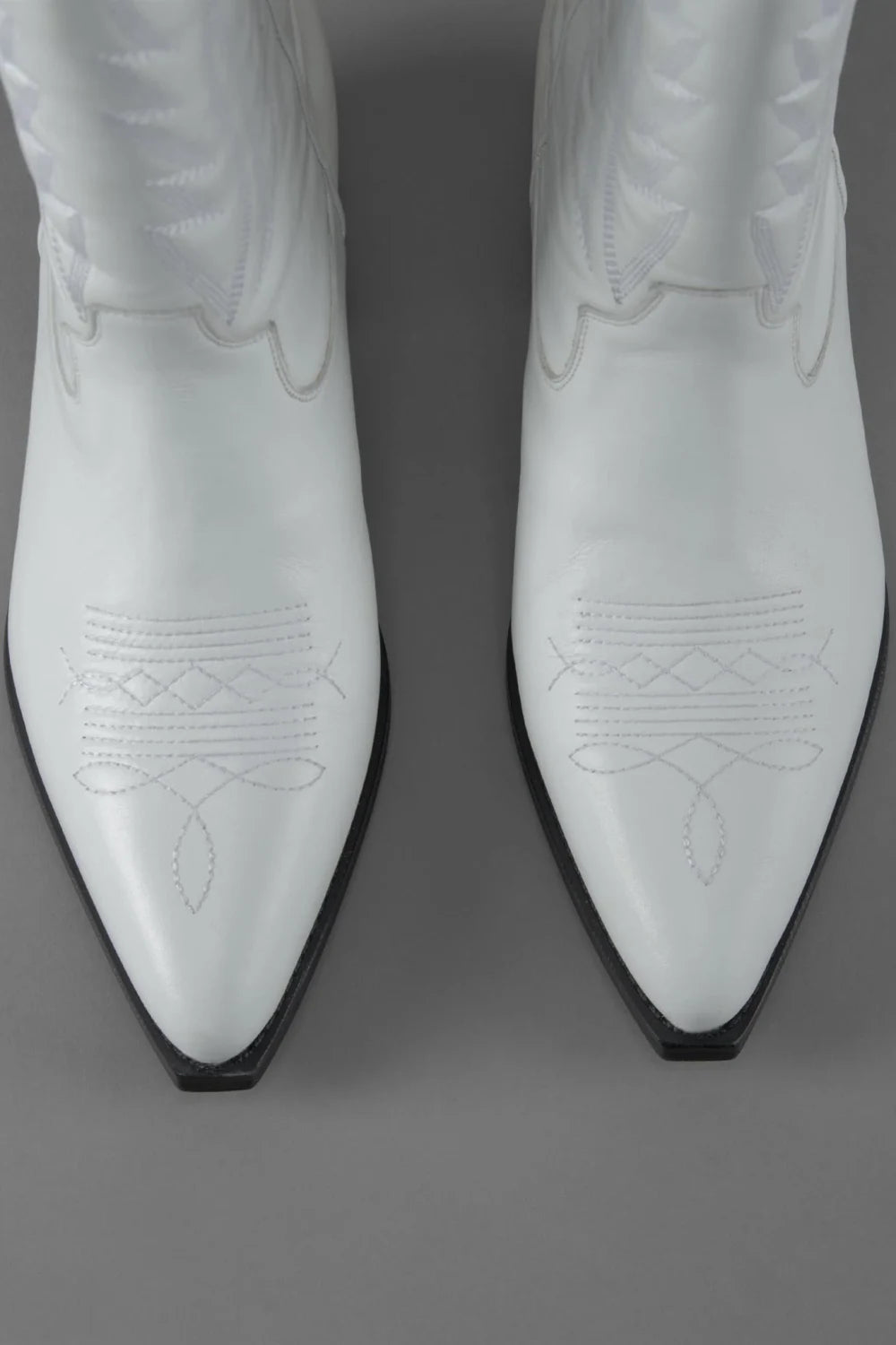 Loie-West Mas Beyaz Deri Çizme-Çizme-5-Milagron.com