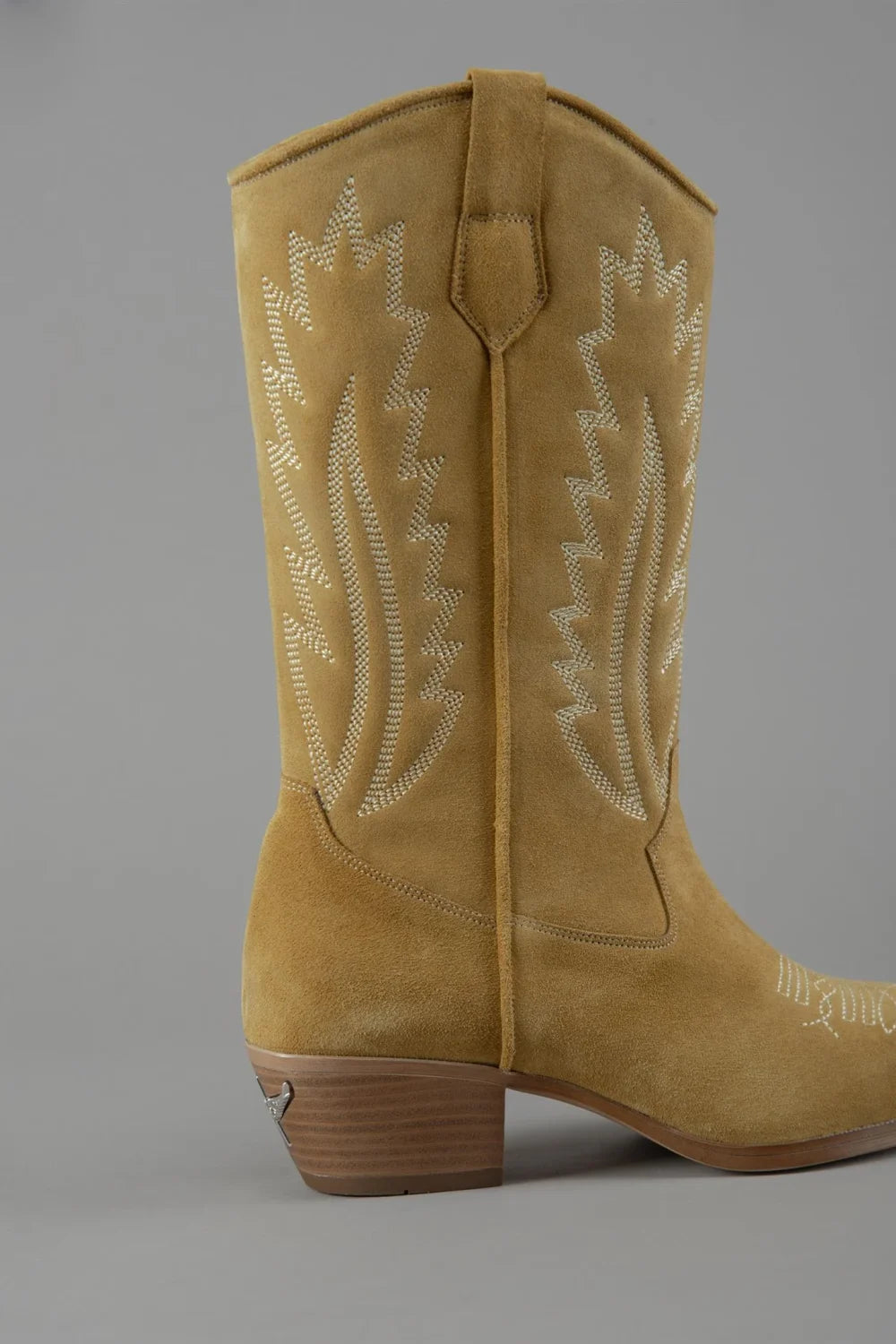 Loie-West Mas Camel Süet Çizme-Çizme-3-Milagron.com