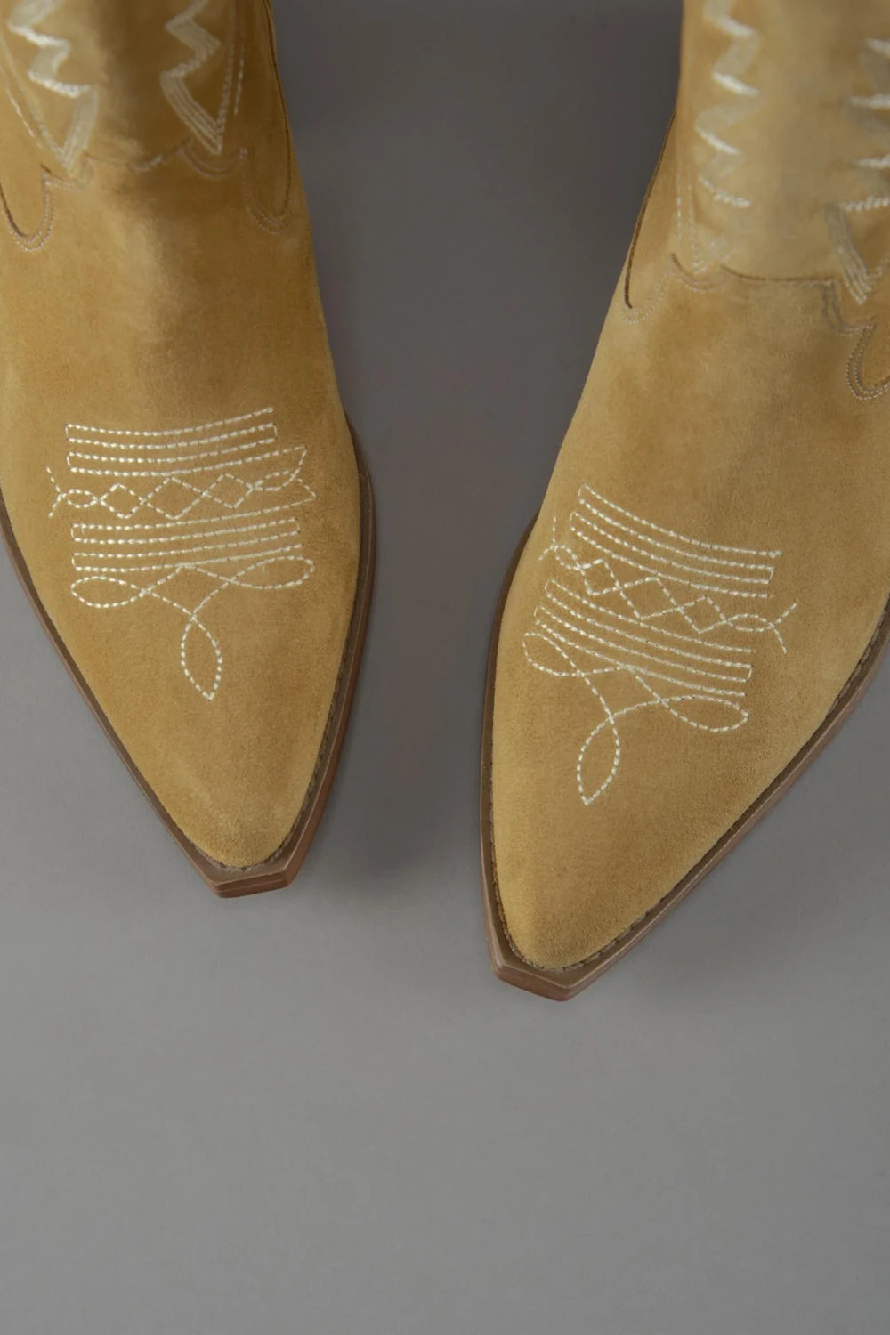 Loie-West Mas Camel Süet Çizme-Çizme-5-Milagron.com