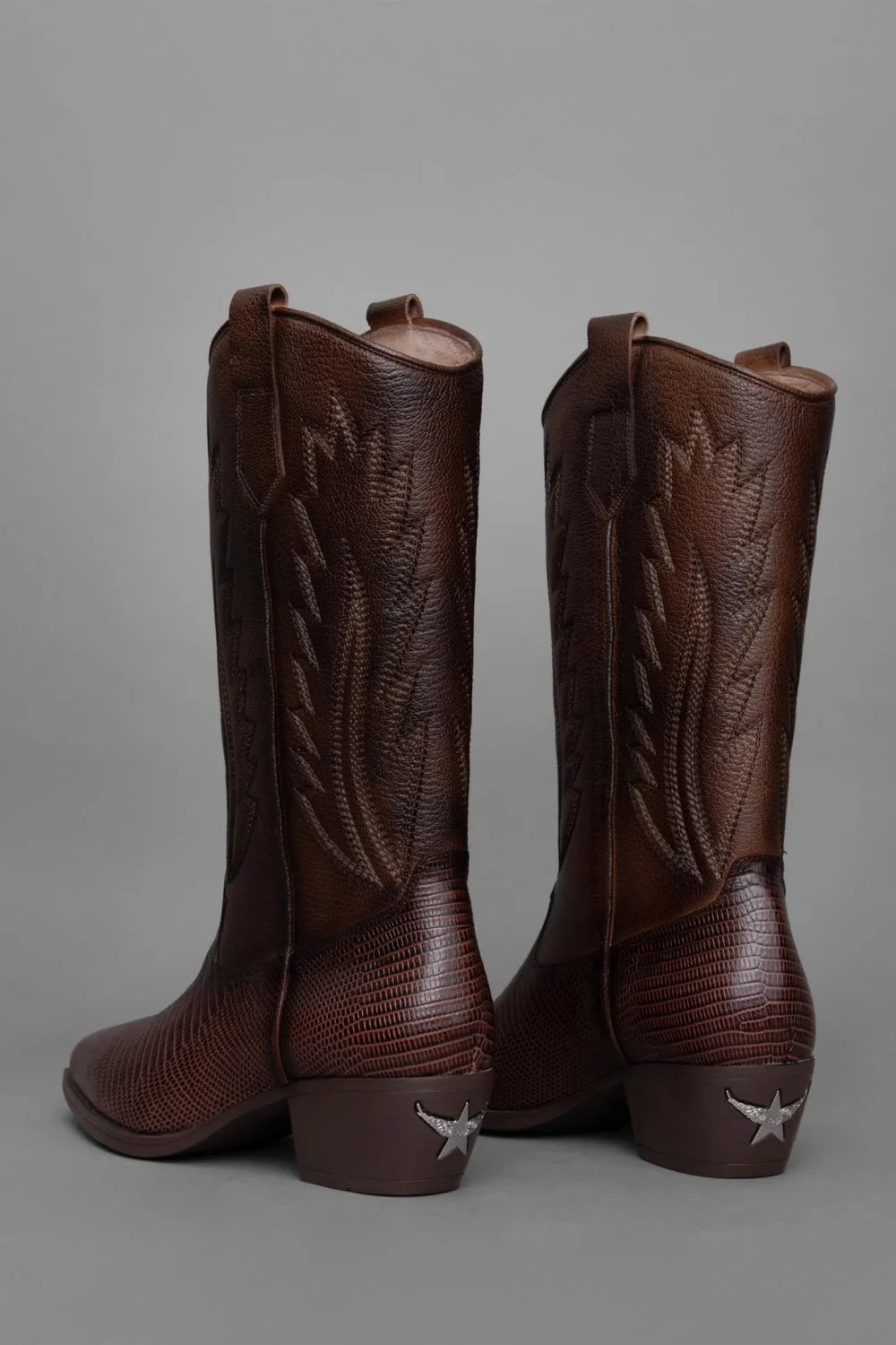 Loie-West Mas Double Color Çizme-Çizme-2-Milagron.com