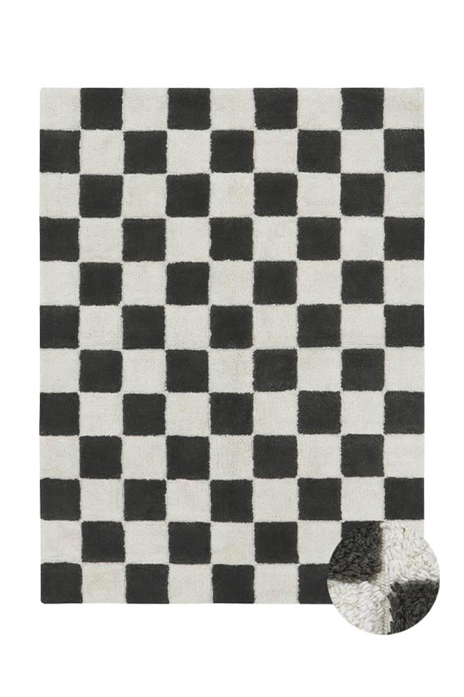 Lorena Canals Çocuk Odası Halısı, Kitchen Tiles Dark Grey Xs