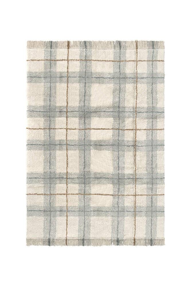 Lorena Canals Çocuk Odası Halısı, Tartan Blue Sage, M