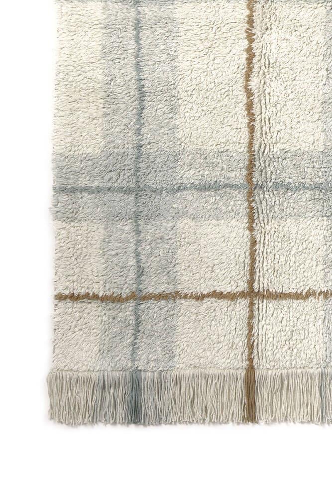 Lorena Canals Çocuk Odası Halısı, Tartan Blue Sage, M