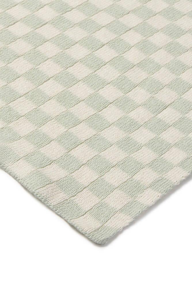 Lorena Canals Örgü Battaniye, Tiles Blue Sage
