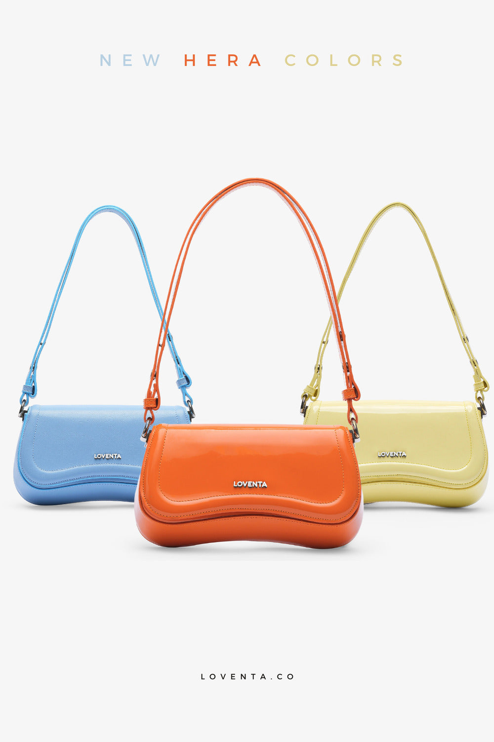 Loventa-Ayarlanabilir Askılı Baget Çanta Sarı Hera-Omuz Çantası-6-Milagron.com