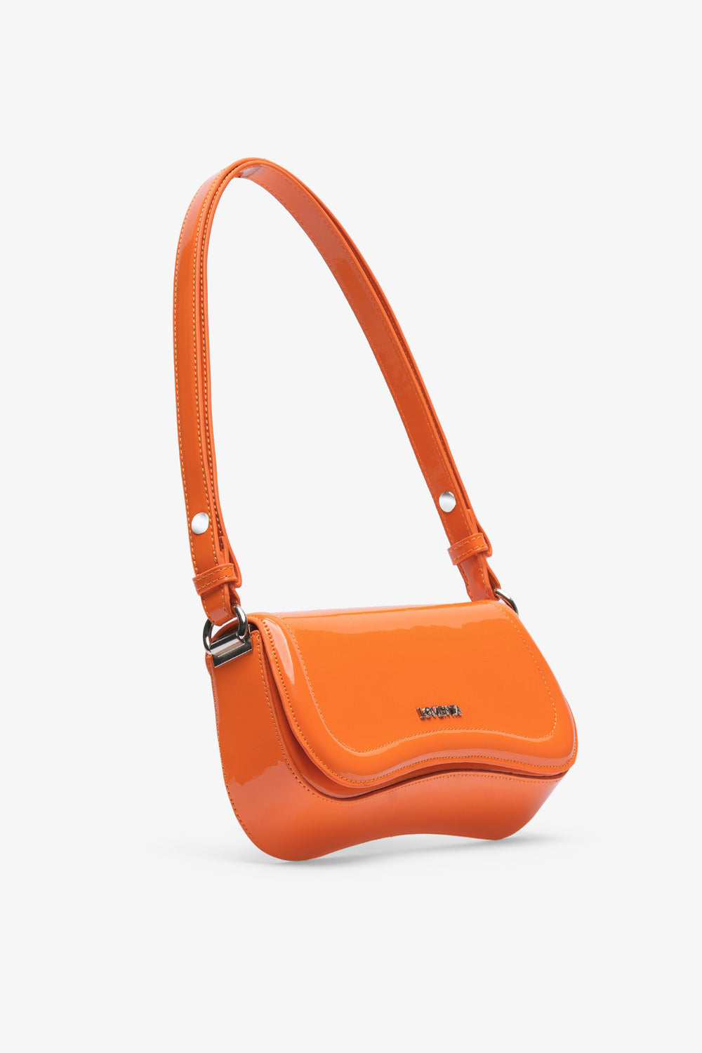 Loventa-Ayarlanabilir Askılı Baget Çanta Turuncu Hera-Omuz Çantası-2-Milagron.com