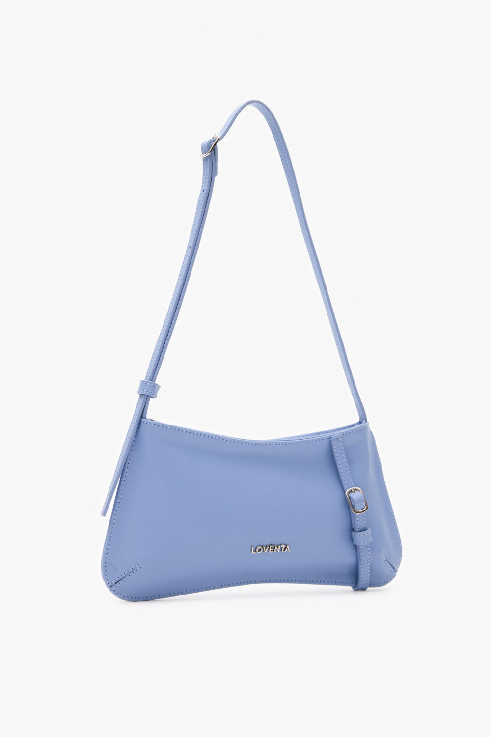 Loventa-Kemer Detaylı Omuz Çantası Bebek Mavisi Eleanor-Omuz Çantası-2-Milagron.com