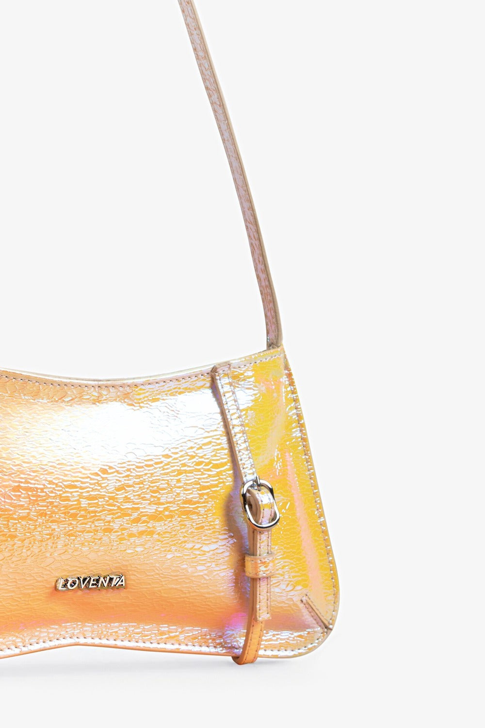 Loventa-Kemer Detaylı Omuz Çantası Holografik Sunset Eleanor-Omuz Çantası-4-Milagron.com